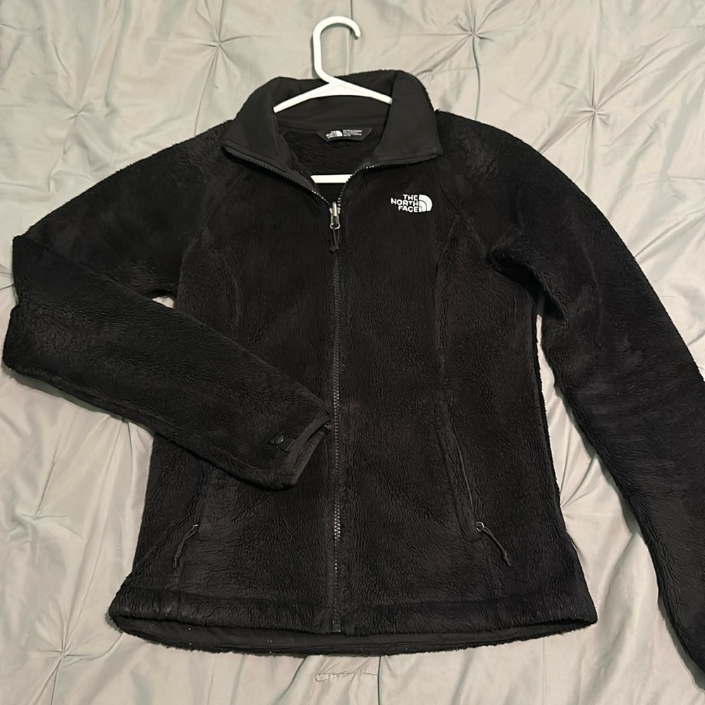 The North Face Black Fuzzy Zip Up Osito Jacket